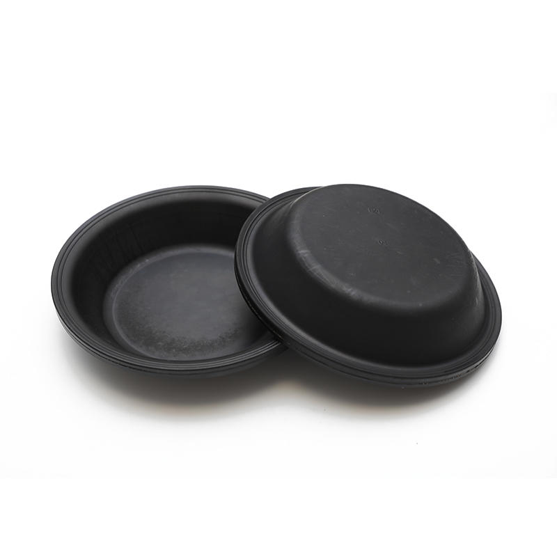 What are the key differences between rubber diaphragms and diaphragms made from other materials in terms of performance?